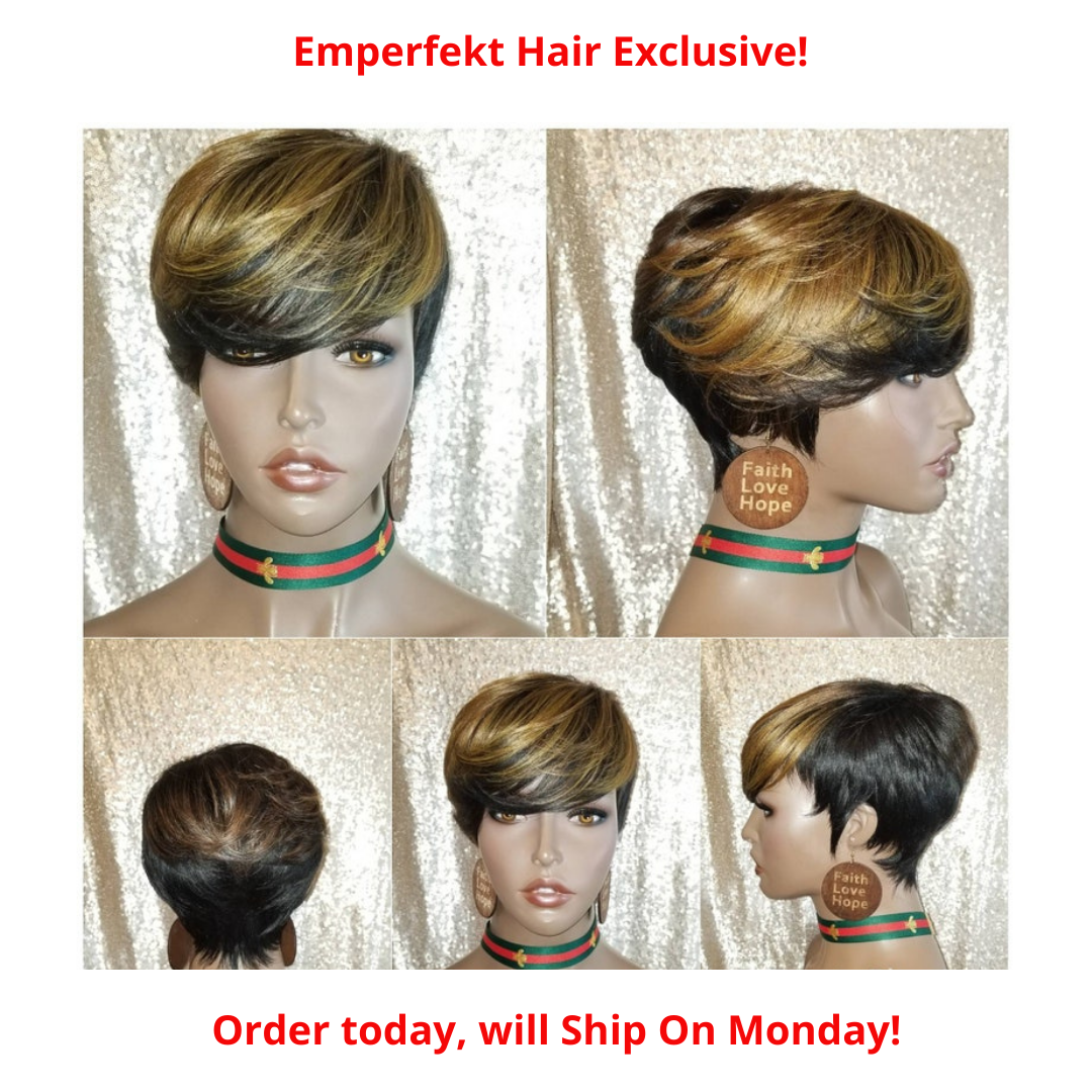 Synthetic Pixie, Burgundy, Blue, Honey Blond, Green...In Stock Now, Same Day Shipping