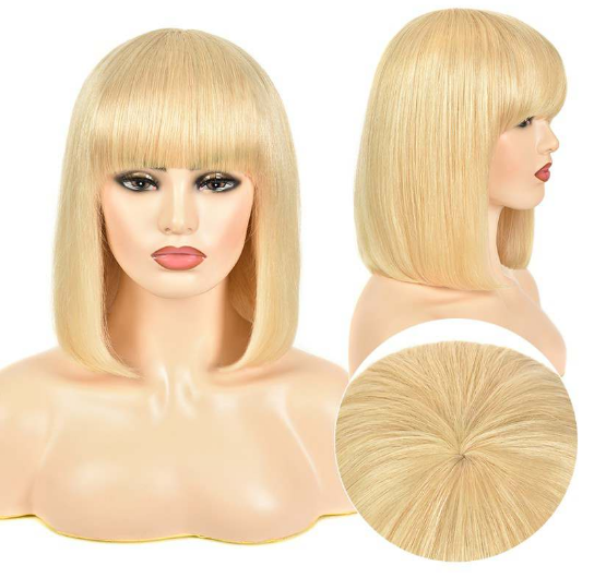 613 Blonde Bob - Pre-Plucked 4x4 Lace Closure Wig