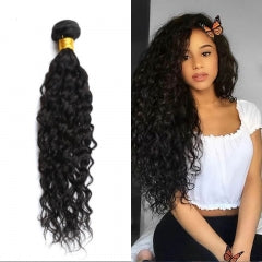 Natural Wave Bundles With 4x4 (Free Part, Middle Part or Three Part) Closure