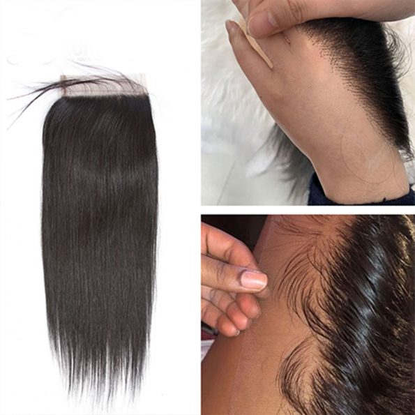 Silky Straight Human Hair 4x4 HD Lace Front Wig 180%