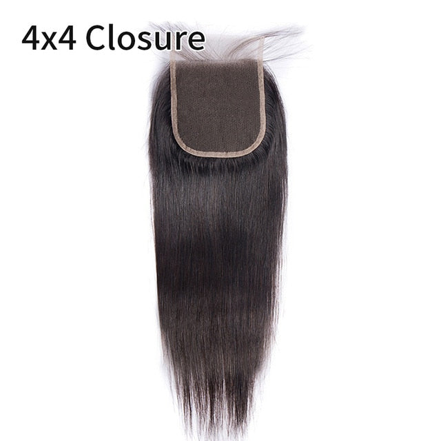 18 20 Inch 6x6 5x5 4x4 Lace Closure Remy 100% Human Hair 2x6 Peruvian Straight 613 Closure Pre Plucked Lace Frontal