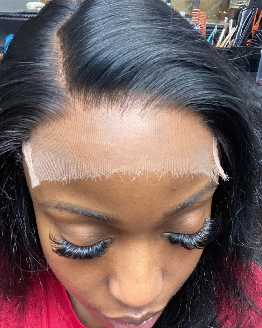 Invisible HD Lace Frontal 5x5 Lace Closure With Baby Hair Straight Remy Human Hair Melt Skins Hd Lace Transparent