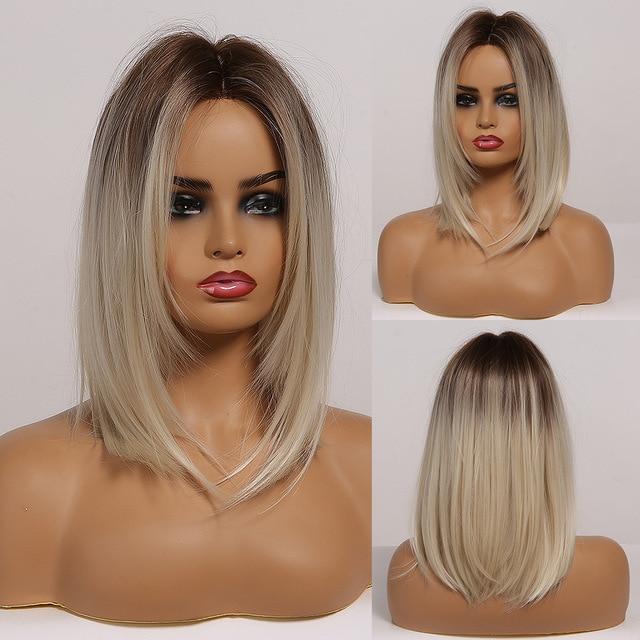 Synthetic Layered with Bangs Heat Resistant