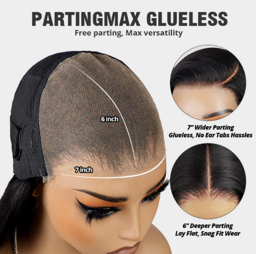 Glue-less Natural Deep Wave 5x5 Lace 180% Density Wig