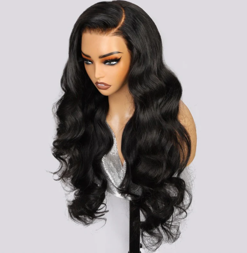 Glue-less Natural Body Wave 7x6 Lace 180% Density Wig