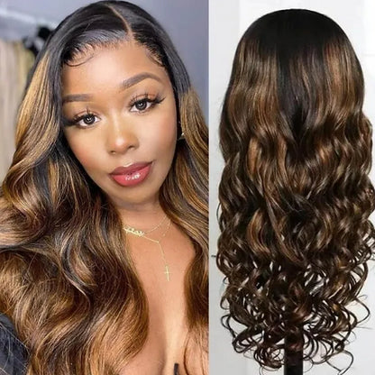 Body Wave #FB30 Color 13x4 Lace Human Hair Wig Pre Plucked with Baby Hair