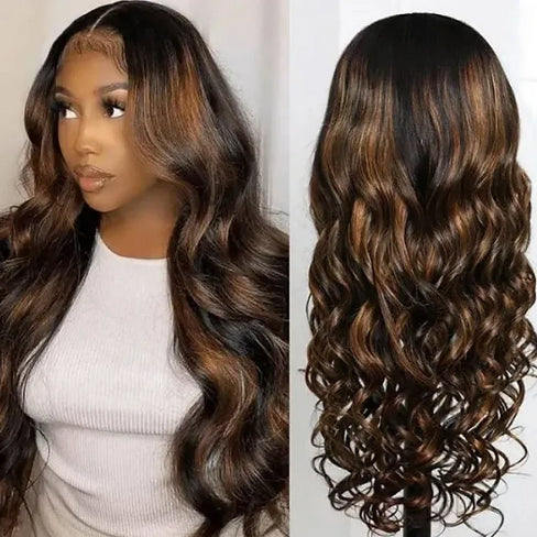 Body Wave #FB30 Color 13x4 Lace Human Hair Wig Pre Plucked with Baby Hair