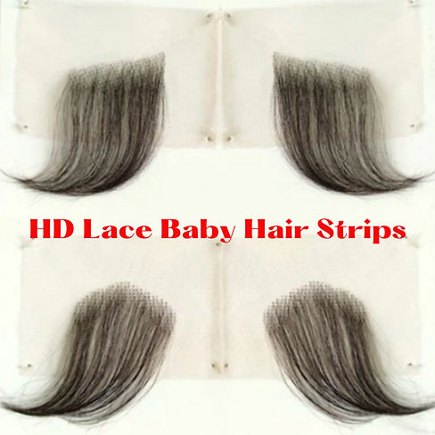 HD Lace Reusable 4 Piece Baby Hair Strips