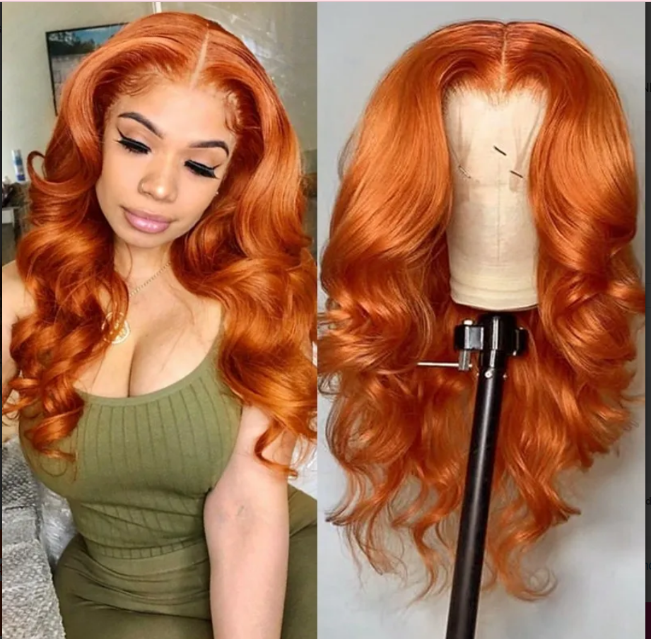 Ginger Body Wave 4x4 Lace Closure 14-26" Density 150% Wig.