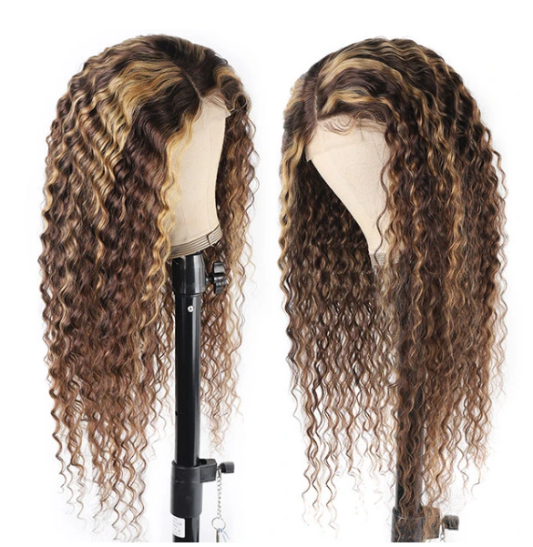 Ombre Brazilian Water Wave 4x4 & 13x4 Lace Front Wig 150% & 180% Density