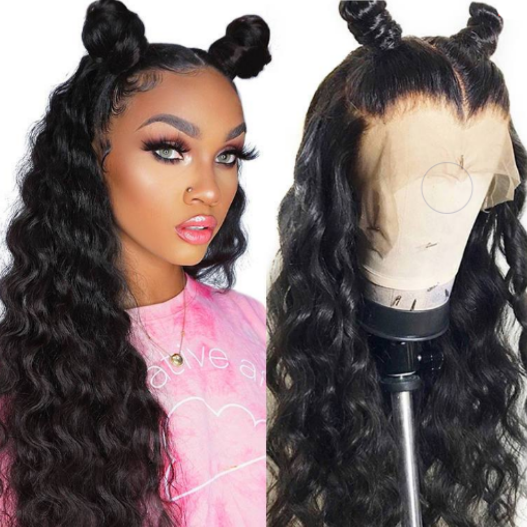 Loose Wave 100% Human Hair 13x4 Lace Front Pre Plucked Hairline with Baby Hair  Wigs