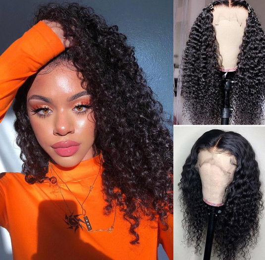 Loose Deep Wave 100% Human Hair Pre Plucked 13x4 Lace Front Wig