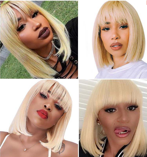 613 Blonde Bob - Pre-Plucked 4x4 Lace Closure Wig