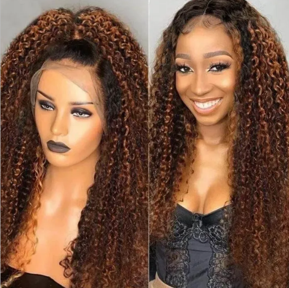 Highlighted 13x4 Lace Front Water Wave Wigs #FB30