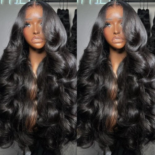 Glueless 22" Body Wave 180% Density 5x5" Lace 100% Human Hair Wig