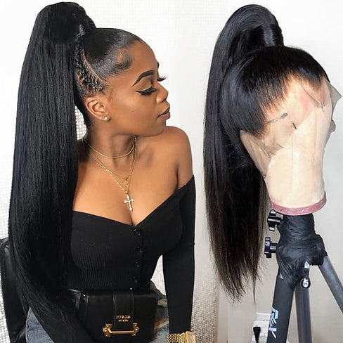 Straight 360 Full Lace Human Hair Wigs