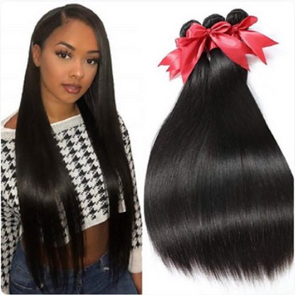 Straight Peruvian Human Hair Bundles