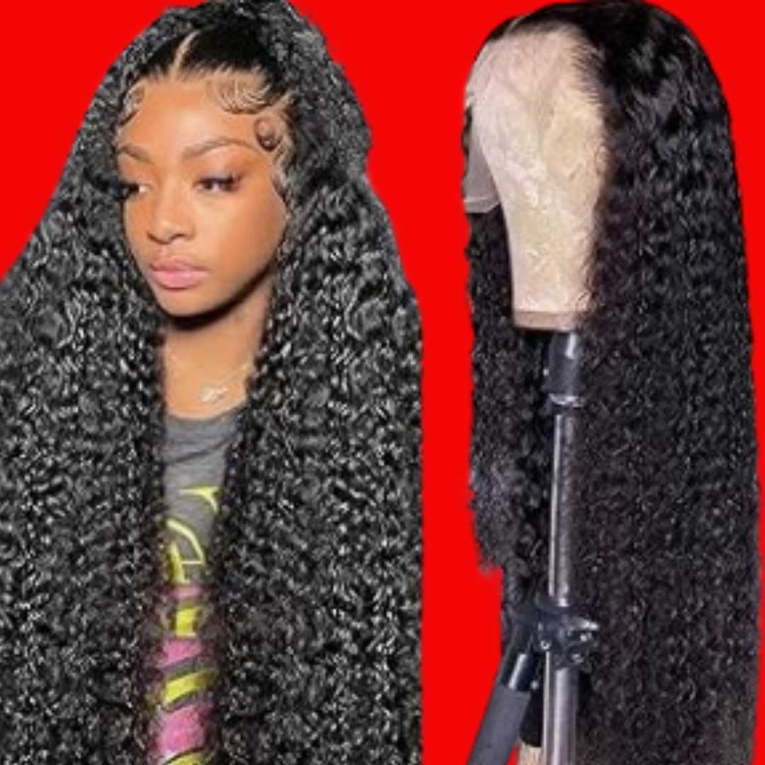 Glueless 6x5 Lace Closure & 13x4 Lace Front Water Wave 180% Density Human Hair Wigs