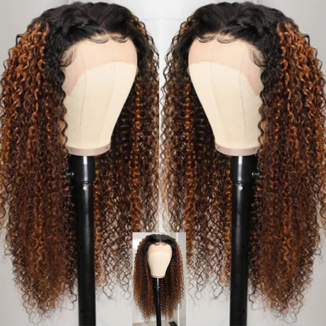 Highlighted 13x4 Lace Front Water Wave Wigs #FB30