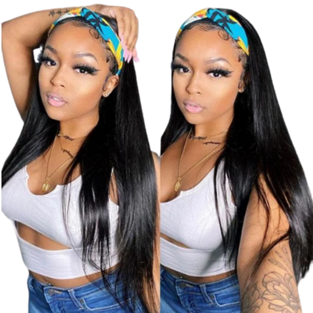 Straight Head Band Wigs