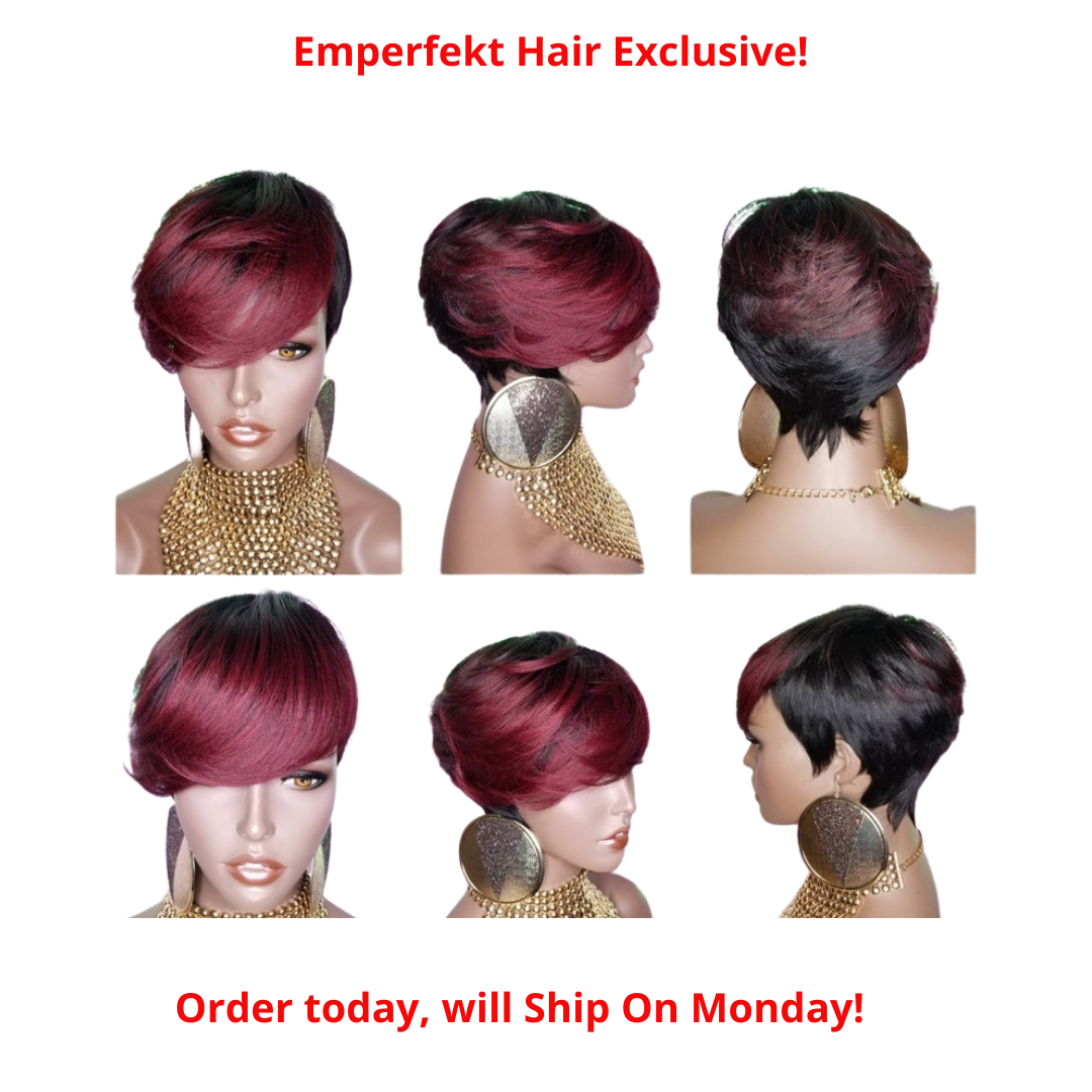 Synthetic Pixie, Burgundy, Blue, Honey Blond, Green...In Stock Now, Same Day Shipping