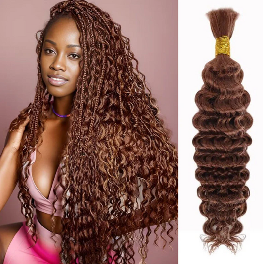 Braiding Bulk Chocolate Brown 100% Human Hair