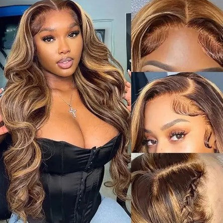 #FB30 Color 13x4 Lace Body Wave Human Hair Wig