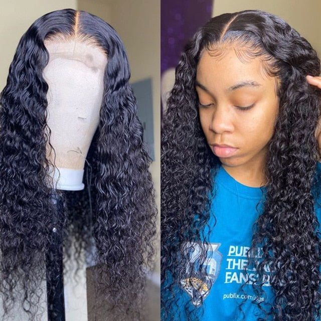Brazilian Water Wave 4x4 & 13x4 Lace Front & Closure Wigs 150% & 180% Density