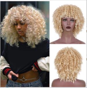 14 inches Curly Synthetic Wig With Bangs